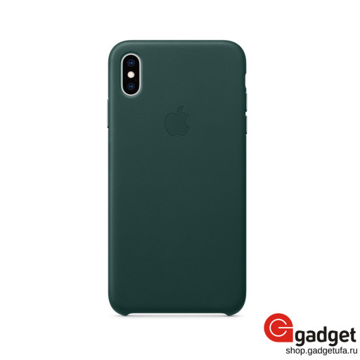 Чехол Apple Leather Case для IPhone XS Max Forest Green