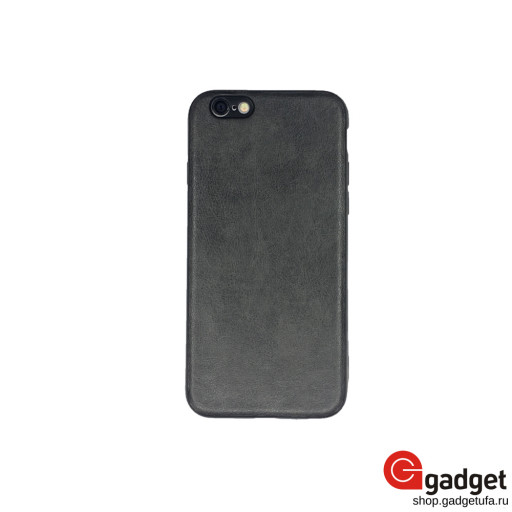 Кожаный чехол для iPhone 6/6S темно-серый