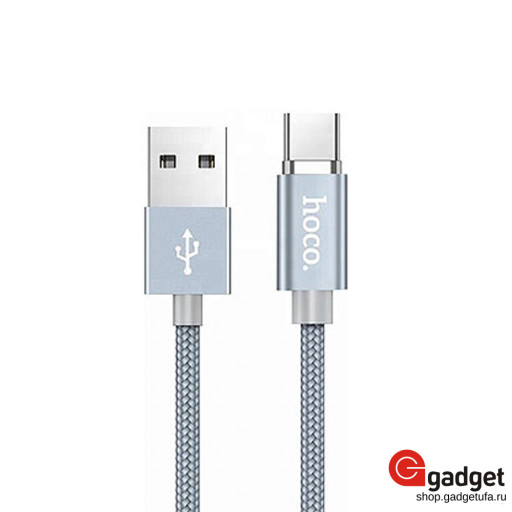 USB кабель Hoco U40A Type-C Magnetic Adsorption 1m серый