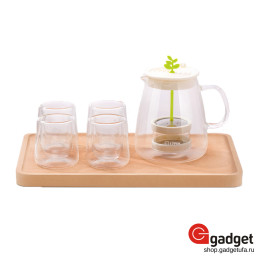 Набор для чая 17PIN Tea Fun Pot Set Чайник 800ml+ стаканы 4*95ml купить в Уфе