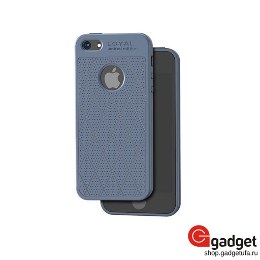 Накладка HOCO Admire series для iPhone 5/5s/se силиконовая голубая