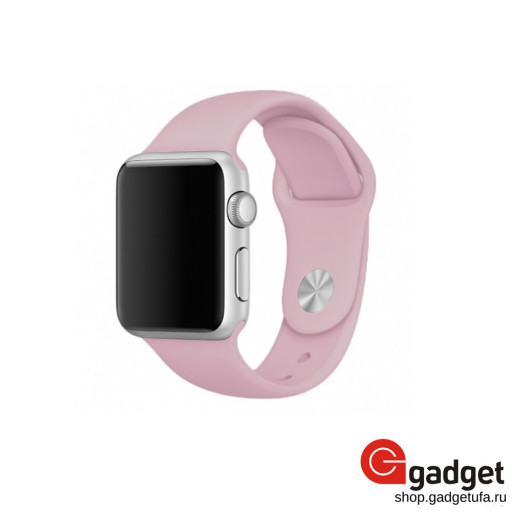 Силиконовый ремешок для Apple Watch 38/40mm розовый песок