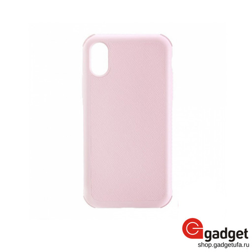Накладка Just Mobile Quattro Air для iPhone X/Xs пластиковая розовая