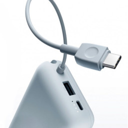 Внешний аккумулятор Mi Power Bank With Cable USB-C 10000mAh Pocket Version P15ZM синий фото купить уфа