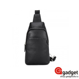 Кожаная сумка VLLICON Casual leather Chest Bag черная купить в Уфе