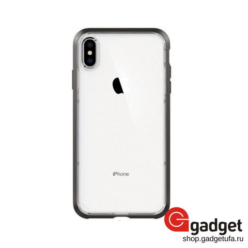 Накладка Spigen для iPhone XS Max Neo Hybrid Crystal gunmetal черная