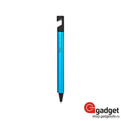 Гелевая ручка Fizz Pen с подставкой для телефона голубая