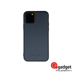 Кожаная накладка G-Case Premium для iPhone 11 Pro Duke Series синяя купить в Уфе