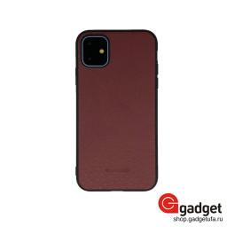 Кожаная накладка G-Case Premium для iPhone 11 Duke Series красная купить в Уфе