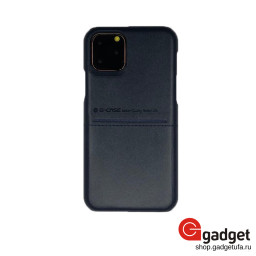 Кожаная накладка G-Case для iPhone 11 Pro Cardсool Series синяя купить в Уфе