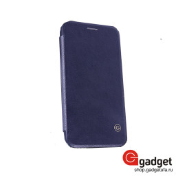 Кожаный чехол-книжка G-Case для iPhone 11 Pro Max Business Series синий купить в Уфе