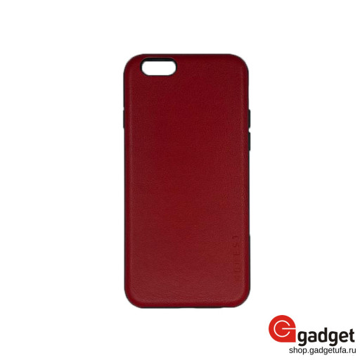 Кожаная накладка Mobest для iPhone 6/6s Smooth Leather красная