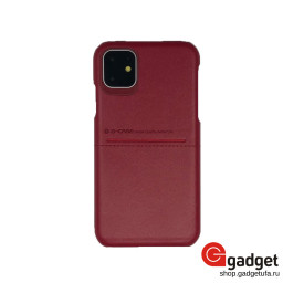 Кожаная накладка G-Case для iPhone 11 Cardсool Series красная купить в Уфе