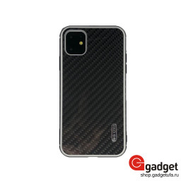 Пластиковая накладка G-Case для iPhone 11 Carbon Fiber Shield Series черный купить в Уфе