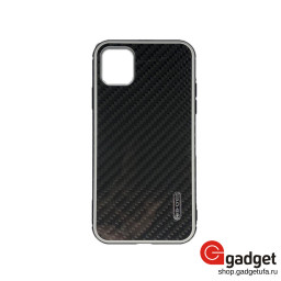 Пластиковая накладка G-Case для iPhone 11 Pro Max Carbon Fiber Shield Series черный купить в Уфе