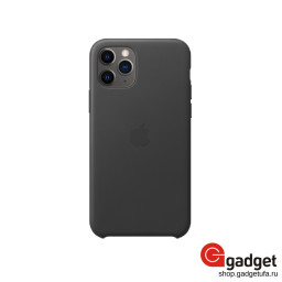 Чехол Apple Leather Case для IPhone 11 Pro Max Black купить в Уфе