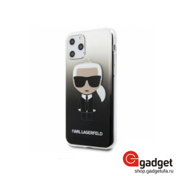 Накладка Lagerfeld для iPhone 11 Pro Gradient Karl Iconic черная купить в Уфе