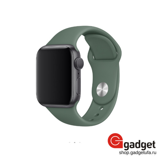 Силиконовый ремешок для Apple Watch 38/40mm темно-зеленый