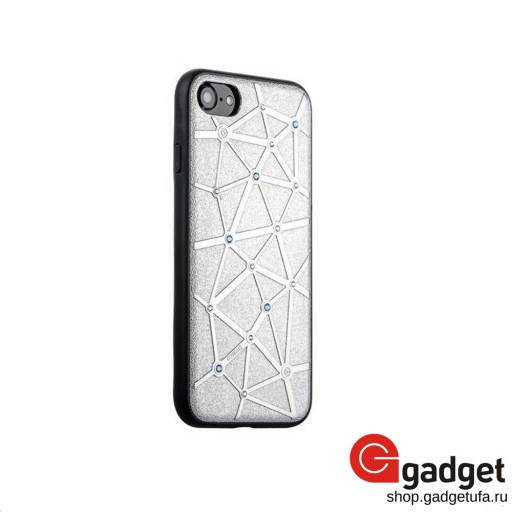 Накладка COTEetCI для iPhone 7/8/SE Star Diamond Case серебристая