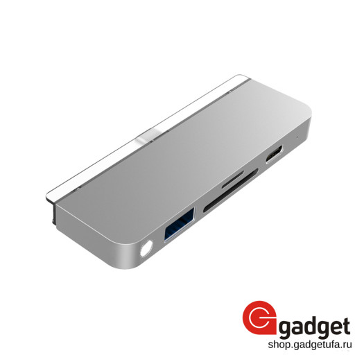 Адаптер HyperDrive 6-in-1 для iPad Pro USB-C,HDMI,USB-A,SD,Micro SD,3.5mm серебристый