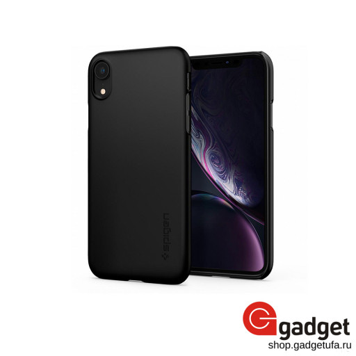Накладка Spigen для iPhone XR Thin Fit черная