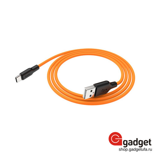 USB кабель Hoco X21 Silicone Series Type-C Cable 2m оранжевый