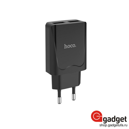Сетевое зарядное устройство HOCO C52A Dual Port Charger черное