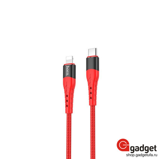 USB кабель HOCO U64 Superior PD cable Type-C Lightning красный