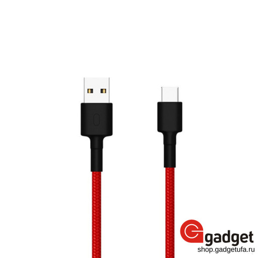 USB кабель Xiaomi Type-C Braided Cable 100см красный