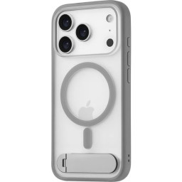 Накладка uBear для iPhone 17 Pro Stand 360 Mag Case серая фото купить уфа
