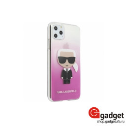 Накладка Lagerfeld для iPhone 11 Pro Gradient Karl Iconik розовая купить в Уфе