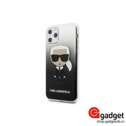 Накладка Lagerfeld для iPhone 11 Pro Max Gradient Karl Iconic черная купить в Уфе
