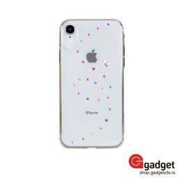 Накладка Bling My Thing Papillon для iPhone XR Rose Sparkles прозрачная купить в Уфе