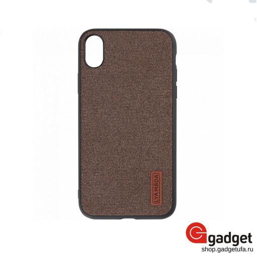 Накладка Lyambda Regul для iPhone XR силиконовая коричневая