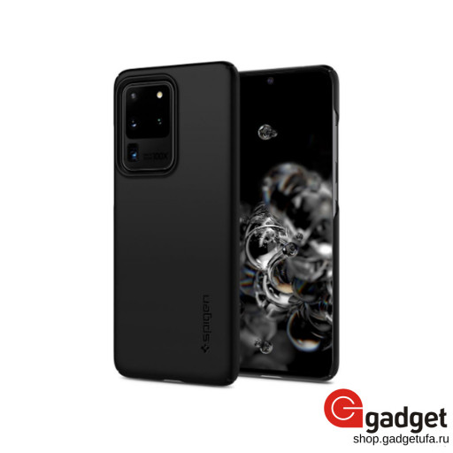 Накладка Spigen для Samsung S20 Ultra Thin Fit черная