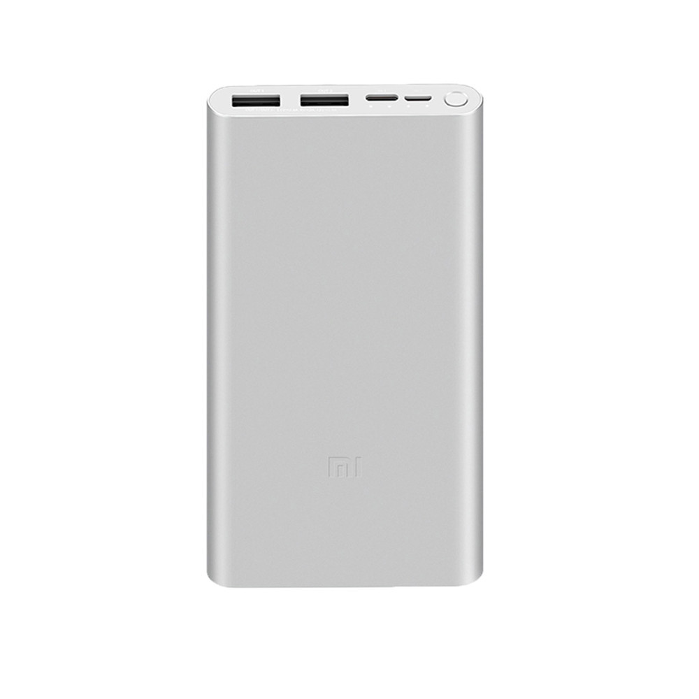 Купить внешний аккумулятор Mi Power Bank 3 10000 mAh 2-USB серебристый по  выгодной цене в Уфе