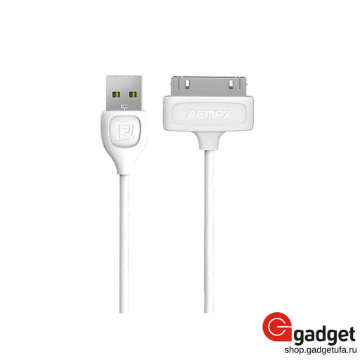 USB кабель Remax Lesu Series для iPad 3/ iPad 2/ iPad/ iPhone 4s/ 3G/ 3Gs/ iPod 30 pin белый