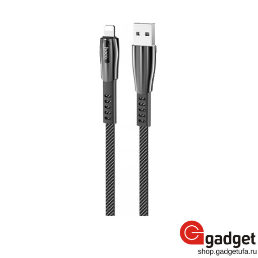 USB кабель Hoco U70 Splendor Lightning Cable 1m серый