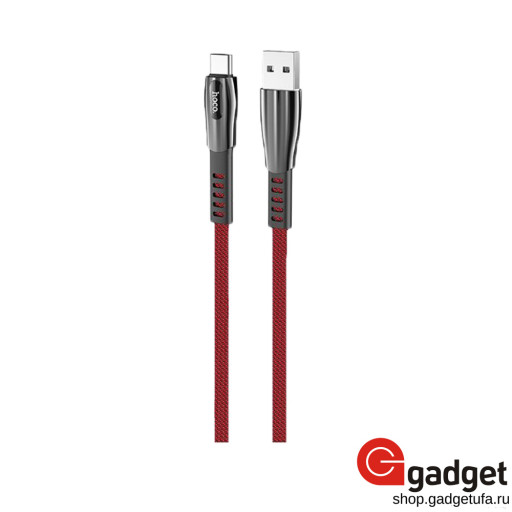USB кабель Hoco U70 Splendor Type-C Cable 1m красный