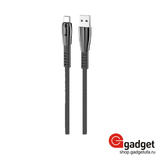 USB кабель Hoco U70 Splendor Type-C Cable 1m серый