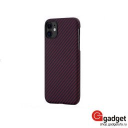 Накладка Pitaka MagCase для iPhone 11 черно-красная в полоску купить в Уфе