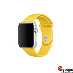 Силиконовый ремешок для Apple Watch 38/40mm желтый купить в Уфе