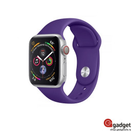 Силиконовый ремешок для Apple Watch 38/40mm фиолетовый купить в Уфе