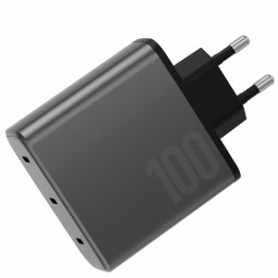 Сетевое зарядное устройство EnergEA Travelite Gan100 3USB-C PD/PPS/QC3.0 total 100W Gunmetal фото купить уфа