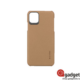 Кожаная накладка G-Case для iPhone 12/12 Pro New Noble Series коричневая купить в Уфе