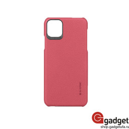 Кожаная накладка G-Case для iPhone 12 Mini New Noble Series красная купить в Уфе