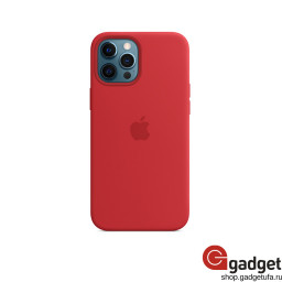 Оригинальный силиконовый чехол MagSafe для iPhone 12 Pro Max красный (PRODUCT)RED купить в Уфе