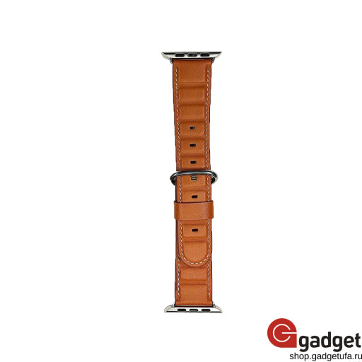Кожаный ремешок для Apple Watch 42/44mm Tile Style коричневый