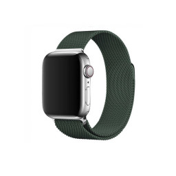 Ремешок для Apple Watch 38/40mm миланский сетчатый темно-зеленый купить в Уфе