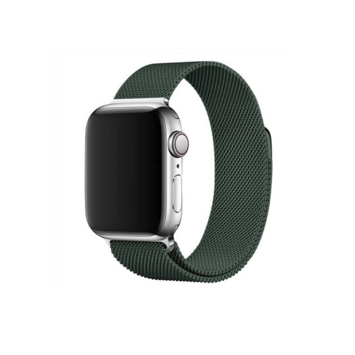 Ремешок для Apple Watch 38/40mm миланский сетчатый темно-зеленый